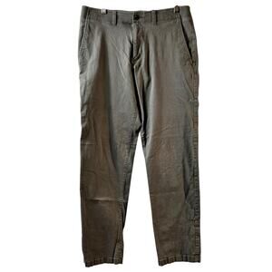 Haggar Straight Fit Coastal Comfort Chino Pants Gray 34 x 32‎ (2942)